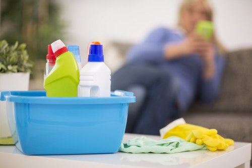 Insured carpet cleaning service protecting a home interior